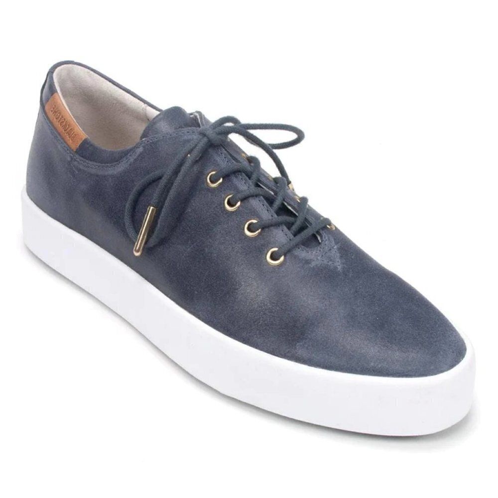 Blackstone size 39 / 9 Periscope Gray Leather Lace Up Sneakers